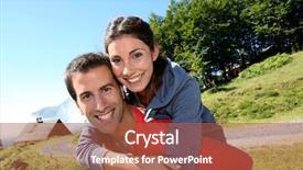  Presentation with man riding big bike motor - Slide deck enhanced with man giving piggyback ride background and a red colored foreground