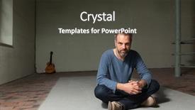  Presentation with old age - Slide deck featuring man grizzled old industrial background and a dark gray colored foreground