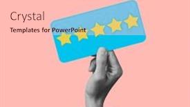  Presentation with black-hand - PPT theme featuring man-hand-in-black background and a light gray colored foreground