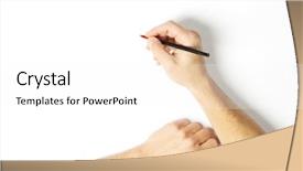  Presentation with man heart attact hand hold - Cool new PPT layouts with man hand on white backdrop and a white colored foreground