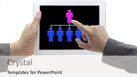  Presentation with recruitment - Audience pleasing slide deck consisting of employee management system - man hand touch on ceo backdrop and a white colored foreground