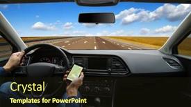  Presentation with gps - PPT theme enhanced with man-hand-using-gps-navigation background and a wine colored foreground