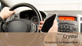  Presentation with man heart attact hand hold - Amazing presentation having man hand with smartphone driving backdrop and a coral colored foreground