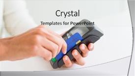  Presentation with hands-holding - Presentation having man hands holding point background and a white colored foreground