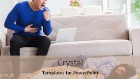  Presentation with industrial allergy - Slide deck enhanced with man-having-allergy-from-dog background and a coral colored foreground