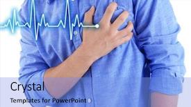  Presentation with chest pain - Audience pleasing slides consisting of palpitations - man having chest pain backdrop and a light blue colored foreground