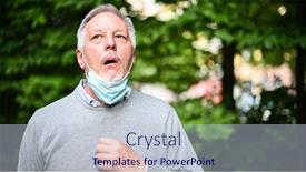  Presentation with difficulty - Slide set enhanced with man-having-difficulty-to-breath background and a lemonade colored foreground