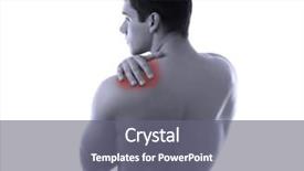  Presentation with kidneys pain or lower back - Audience pleasing PPT layouts consisting of man having pain in his backdrop and a gray colored foreground