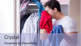  Presentation with dirt dirt texture dirty - Slides enhanced with man helpless with dirty clothing background and a light blue colored foreground