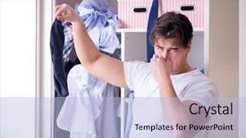  Presentation with dirt dirt texture dirty - Theme featuring man helpless with dirty clothing background and a light blue colored foreground