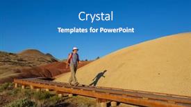  Presentation with beds - Slides featuring man-hiking-in-john-day background and a teal colored foreground