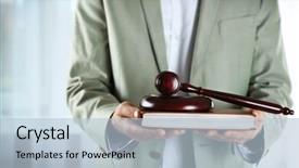  Presentation with blank note book and wooden - Theme featuring man holding book with wooden background and a  colored foreground