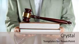  Presentation with blank note book and wooden - Colorful presentation theme enhanced with man holding books with wooden backdrop and a  colored foreground