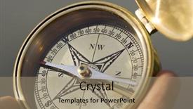  Presentation with history vintage telescope and compass - Cool new PPT theme with man holding compass for direction backdrop and a coral colored foreground