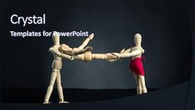  Presentation with wifi - Cool new presentation theme with man holding his wifi backdrop and a wine colored foreground