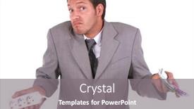  Presentation with electricity - Beautiful presentation featuring man holding money in one hand electricity in the other backdrop and a gray colored foreground