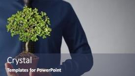  Presentation with hand holding plant - 