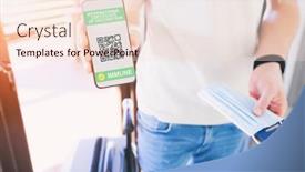  Presentation with man holding phone - Amazing presentation theme having man-holding-the-mobile-phone backdrop and a lemonade colored foreground