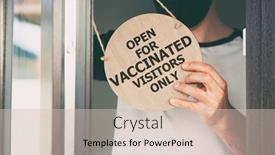  Presentation with text holy week - PPT theme featuring man-holds-the-wooden-sign background and a soft green colored foreground