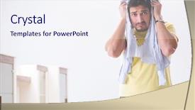  Presentation with hitler jewish holocaust clothing - Slide set featuring man husband doing clothing iron background and a  colored foreground