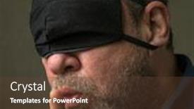  Presentation with fake news - Colorful presentation theme enhanced with man-in-a-black-medical backdrop and a tawny brown colored foreground