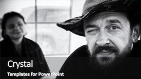  Presentation with broad - Audience pleasing presentation design consisting of man in a broad-brim backdrop and a black colored foreground