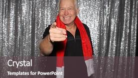  Presentation with silver christmas - Slide deck consisting of man in a photo booth background and a tawny brown colored foreground