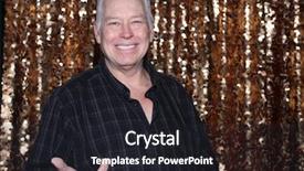  Presentation with sequin - Slide deck consisting of man in a photo booth background and a dark gray colored foreground