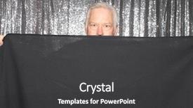  Presentation with memory book family photo album - Presentation theme consisting of booh - man in a photo booth background and a dark gray colored foreground