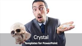  Presentation with human rights concept chained man - Theme enhanced with man in antismoking concept isolated background and a tawny brown colored foreground