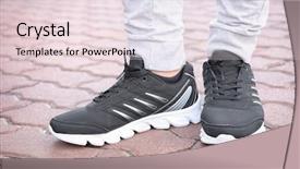  Presentation with black man - Colorful PPT theme enhanced with man in black casual shoes backdrop and a lemonade colored foreground