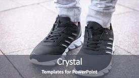  Presentation with black man - Presentation having man in black casual shoes background and a  colored foreground