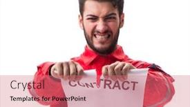  Presentation with old wite man and his music - Slide deck enhanced with man-in-coveralls-with-message background and a coral colored foreground