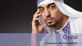  Presentation with arabic music arab man playing - Amazing PPT layouts having 3d illustration of virtual cart backdrop and a  colored foreground.