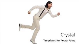  Presentation with funny - Audience pleasing slide set consisting of man in funny concept isolated backdrop and a  colored foreground