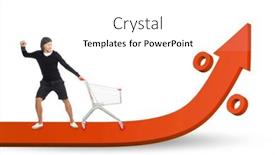  Presentation with grocery - Presentation featuring man-in-high-grocery-inflation background and a white colored foreground