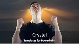  Presentation with water sun - Presentation design featuring man in jersey celebrating background and a black colored foreground