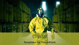  Presentation with clothing - Slide set with man-in-mask-and-yellow background and a yellow colored foreground