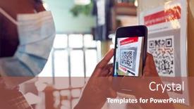  Presentation with venue - Beautiful PPT layouts featuring man-in-mask-with-mobile backdrop and a red colored foreground