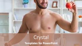  Presentation with loss - Presentation theme consisting of man-in-oversized-pants background and a coral colored foreground