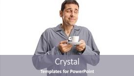  Presentation with smell - Cool new slides with man-in-pajamas-enjoying backdrop and a gray colored foreground