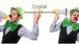  Presentation with holiday - Beautiful slide set featuring man in saint patrick holiday backdrop and a  colored foreground