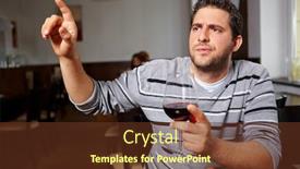  Presentation with restaurant - Audience pleasing presentation theme consisting of man-in-the-restaurant-complains backdrop and a tawny brown colored foreground