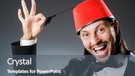  Presentation with turkish - Cool new presentation theme with man in traditional turkish hat and dress backdrop and a dark gray colored foreground
