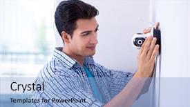  Presentation with surveillance - Amazing slides having  backdrop and a  colored foreground