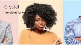  Presentation with angry people - Amazing theme having man irritated and angry backdrop and a gold colored foreground