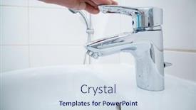  Presentation with water flow - Slides with man-is-closing-water-flow background and a sky blue colored foreground