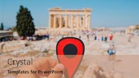  Presentation with marker - Presentation consisting of man-is-holding-a-red background and a coral colored foreground