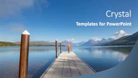  Presentation with calm - Slides enhanced with man-is-resting-at-ease background and a teal colored foreground