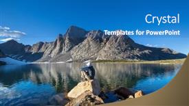  Presentation with relaxation - Presentation having man-is-resting-at-ease background and a teal colored foreground